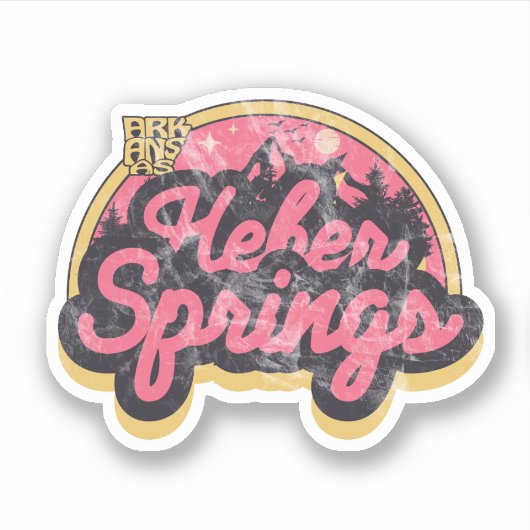 Heber Springs, Arkansas Sticker (Voorkant)
