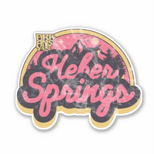 Heber Springs, Arkansas Sticker (Voorkant)