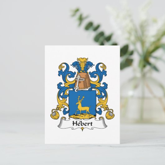 Hebert Family Crest Briefkaart (Staand voorkant)