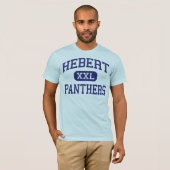 Hebert - Panthers - High School - Beaumont Texas T-shirt (Voorkant volledig)