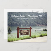 Hebgen Lake Montana 1961 Quake Fault Line Briefkaa Briefkaart (Voorkant / Achterkant)