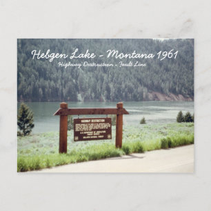 Hebgen Lake Montana 1961 Quake Fault Line Briefkaa Briefkaart