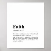 Hebreeën 11:1,6 Geloofsdefinitie Poster (Voorkant)