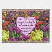 HEBREEËN 11:1 BLOEMONTWERP DEKEN (Voorkant)