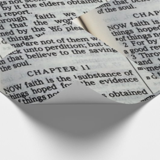 Hebreeën 11:1 cadeaupapier (Hoek)