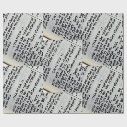 Hebreeën 11:1 cadeaupapier (Vlak)