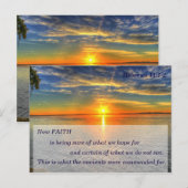 Hebreeën 11:1 Christelijke Schrift Geheugen Kaart (Voorkant / Achterkant)