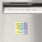 Hebreeën 11:1 geloof Magneet (Insitu (Vaatwasser))