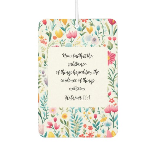 Hebreeën 11:1 luchtverfrisser (Voorkant)