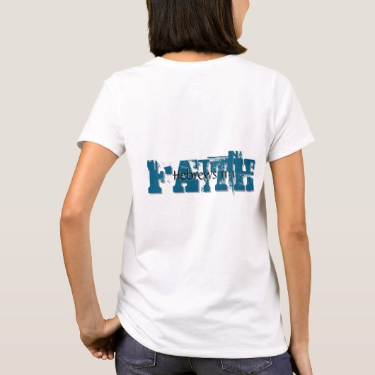 Hebreeën 11:1 t-shirt (Achterkant)