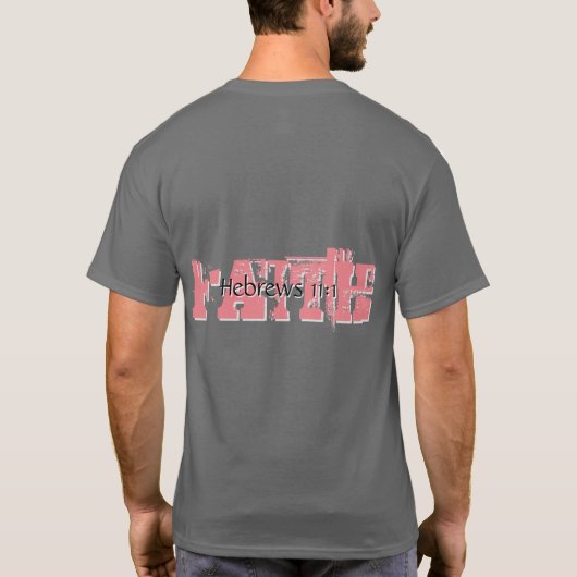 Hebreeën 11:1 t-shirt (Achterkant)