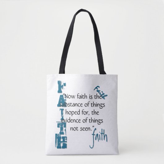 Hebreeën 11:1 tote bag (Voorkant)