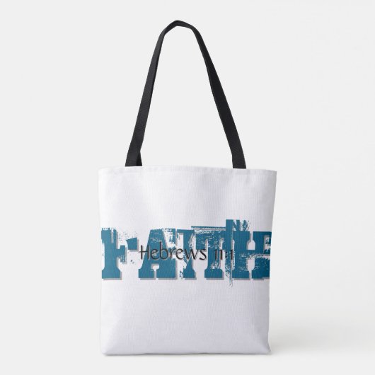 Hebreeën 11:1 tote bag (Achterkant)