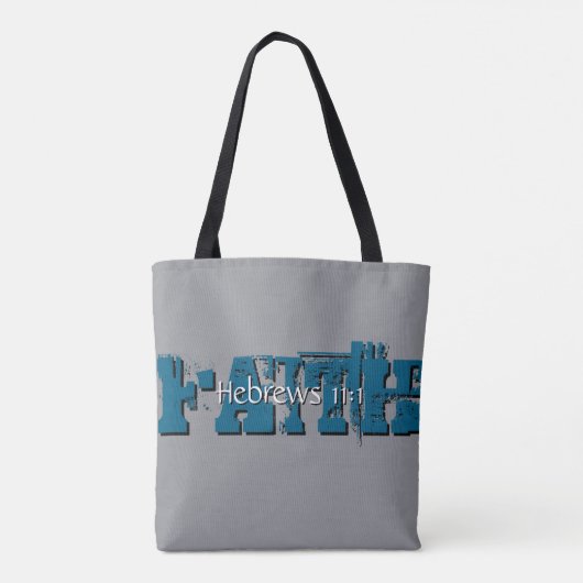 Hebreeën 11:1 tote bag (Achterkant)
