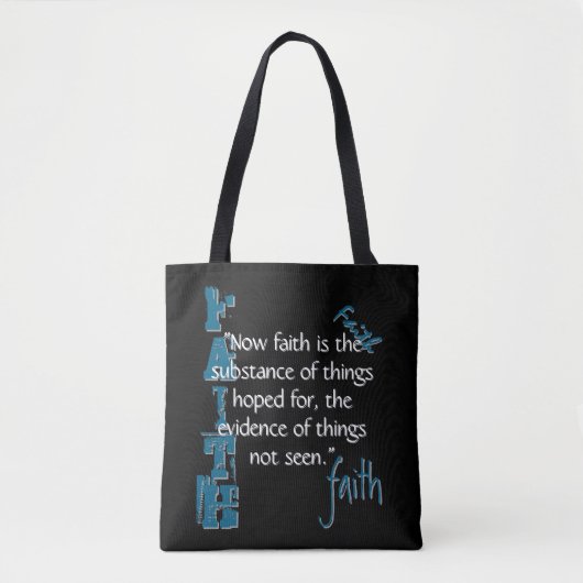 Hebreeën 11:1 tote bag (Voorkant)