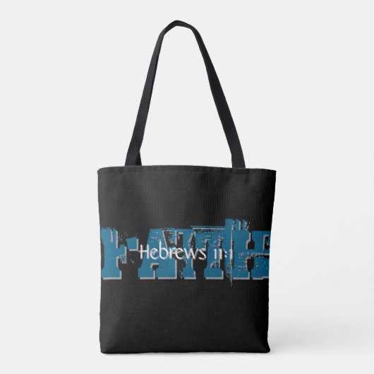 Hebreeën 11:1 tote bag (Achterkant)