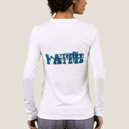 Hebreeën 11:1 Tri-Blend shirt (Achterkant)