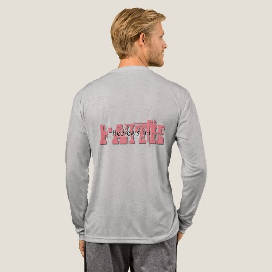 Hebreeën 11:1 Tri-Blend shirt (Achterkant)