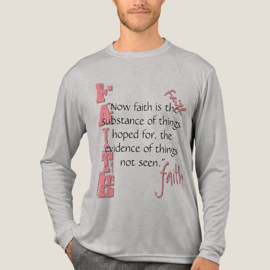 Hebreeën 11:1 Tri-Blend shirt (Voorkant volledig)