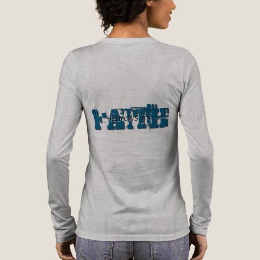 Hebreeën 11:1 Tri-Blend shirt (Achterkant)