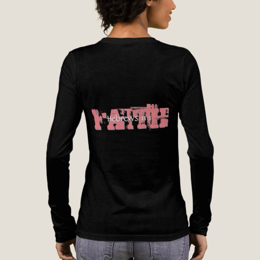 Hebreeën 11:1 Tri-Blend shirt (Achterkant)