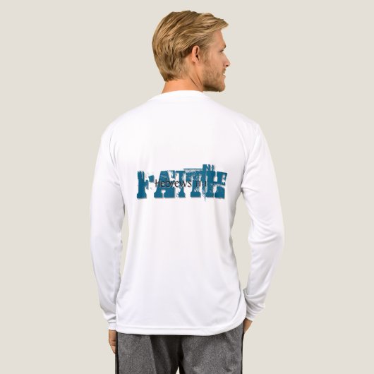 Hebreeën 11:1 Tri-Blend shirt (Achterkant)