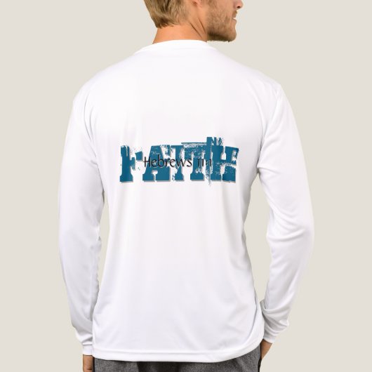 Hebreeën 11:1 Tri-Blend shirt (Achterkant)