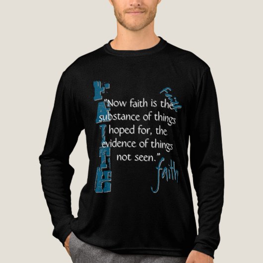 Hebreeën 11:1 Tri-Blend shirt (Voorkant volledig)
