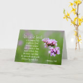 Hebreeën 11:6 Zonder geloof kan God niet behagen,  Kaart (Gele Bloem)