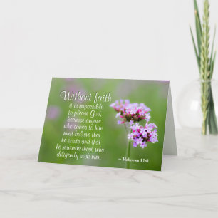 Hebreeën 11:6 Zonder geloof kan God niet behagen,  Kaart