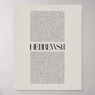 Hebreeën 11 - Geloof in actie Schriftuurlijke muur Poster