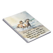 Hebreeën 12 1-2 Laat ons rennen met Endurance Bijb Notitieboek (Rechterzijde)