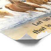 Hebreeën 12 1-2 Laat ons rennen met Endurance Bijb Poster (Hoek)