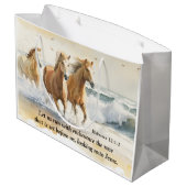 Hebreeën 12 1-2 Run met Endurance Horse Bible Groot Cadeauzakje (Achterkant Gekanteld)