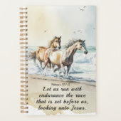 Hebreeën 12 1-2 Run met Endurance Horse Bible Planner (Voorkant)