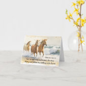 Hebreeën 12:1 Laat ons lopen met Endurance Bijbel  Kaart (Gele Bloem)