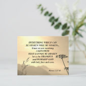 Hebreeën 12:27-28 ALLES WAT GESCHUD KAN WORDEN Briefkaart (Staand voorkant)