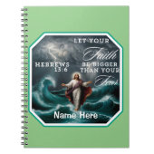 Hebreeën 13:6 Geloof boven vrees, bevestiging van  Notitieboek (Voorkant)