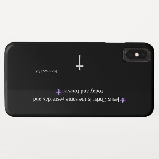 Hebreeën 13:8 Bijbel Verse iPhone / iPad case (Achterkant (horizontaal))