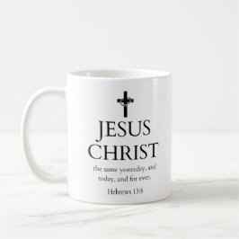 Hebreeën 13:8 KJV Jezus Christus Onsterfelijk Bijb Koffiemok