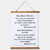 Hebreeën 2:18 hangend wandkleed (Voorkant)