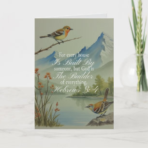 Hebreeën 3:4 God de Bouwer Schriftuur   Christelij Kaart