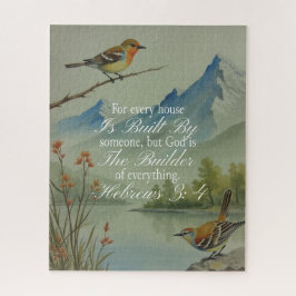 Hebreeën 3:4 God de Bouwer Schriftuur | Christelij Legpuzzel