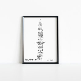 Hebreeën 4 12 13 Bijbelvers Kalligrafie Poster