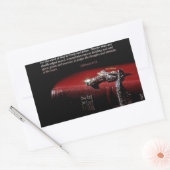 Hebreeën 4:12 rechthoekige sticker (Envelop)