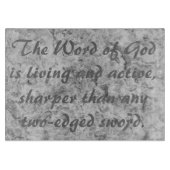 Hebreeën 4:12 Snijplank (Voorkant)
