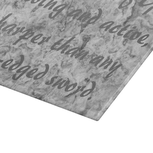 Hebreeën 4:12 Snijplank (Hoek)