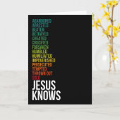 Hebreeën 4:15 - Jezus weet het Kaart (Gele Bloem)