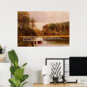 Hebreeën 4: 9 -10, Albert Bierstadt Poster (Thuiskantoor)