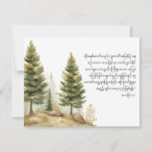 Hebreeën 5:7 Engels Birmees Evergreen Notecard Notitiekaartje (Achterkant)